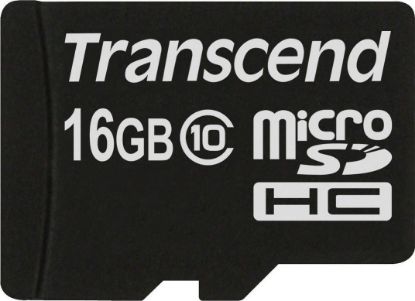  Зображення Модуль флеш-пам'яті TRANSCEND Flash Card  microSDHC  16GB  Class 10 